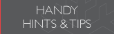 click here to go to the handy hints and tips apge